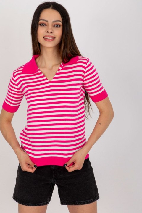 Bluzka Model BA-BZ-1439.68 Fluo Pink - Badu Badu Bluzka Model BA-BZ-1439.68 Fluo Pink - Badu Badu