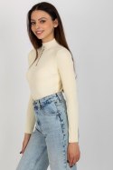 Bluzka Model BA-BZ-2302.97P Light Beige - Badu Badu Bluzka Model BA-BZ-2302.97P Light Beige - Badu Badu