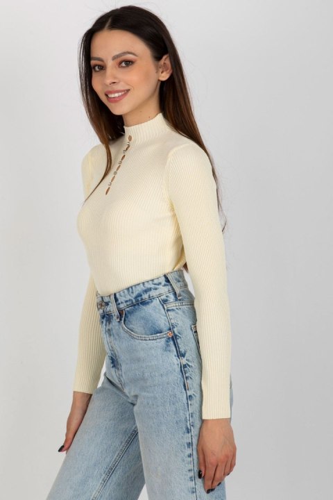 Bluzka Model BA-BZ-2302.97P Light Beige - Badu Badu Bluzka Model BA-BZ-2302.97P Light Beige - Badu Badu