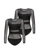 Komplet body Model 2405-2 Stripy Black - Teyli Teyli Komplet body Model 2405-2 Stripy Black - Teyli Teyli