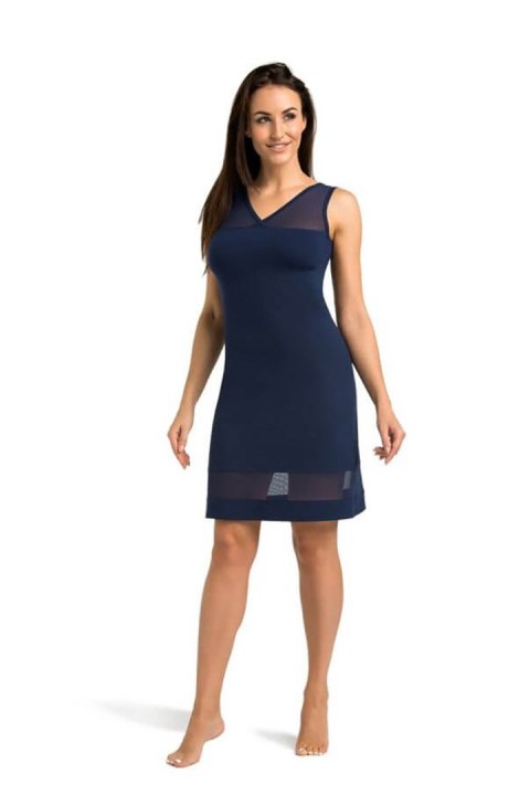 Koszulka nocna Koszula Nocna Model Betti 2808 Blue - Teyli Teyli Koszulka nocna Koszula Nocna Model Betti 2808 Blue - Teyli Teyli