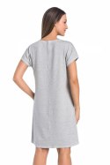Koszulka nocna Koszula Nocna Model Luzi 2810 Grey - Teyli Teyli Koszulka nocna Koszula Nocna Model Luzi 2810 Grey - Teyli Teyli