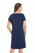 Koszulka nocna Koszula Nocna Model Luzi 2810 Navy - Teyli Teyli Koszulka nocna Koszula Nocna Model Luzi 2810 Navy - Teyli Teyli
