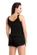 Piżama Damska Model Sleepy 2602-1 Black - Teyli Teyli Piżama Damska Model Sleepy 2602-1 Black - Teyli Teyli