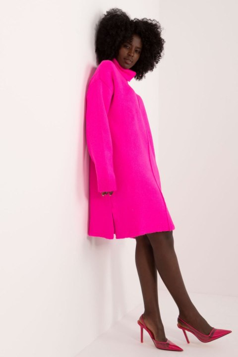 Sukienka Model BA-SK-0547.99 Fluo Pink - Badu Badu Sukienka Model BA-SK-0547.99 Fluo Pink - Badu Badu