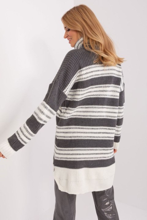 Sukienka Model BA-SK-8007.42P Dark Grey - Badu Badu Sukienka Model BA-SK-8007.42P Dark Grey - Badu Badu