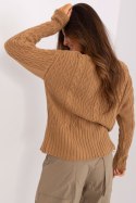 Sweter Damski Model BA-SW-0252.61P Camel - Badu Badu Sweter Damski Model BA-SW-0252.61P Camel - Badu Badu