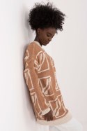 Sweter Damski Model BA-SW-0277.02 Camel - Badu Badu Sweter Damski Model BA-SW-0277.02 Camel - Badu Badu