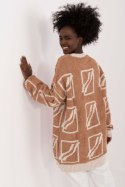 Sweter Damski Model BA-SW-0277.02 Camel - Badu Badu Sweter Damski Model BA-SW-0277.02 Camel - Badu Badu