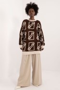 Sweter Damski Model BA-SW-0277.02 Dark Brown - Badu Badu Sweter Damski Model BA-SW-0277.02 Dark Brown - Badu Badu