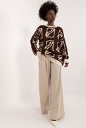 Sweter Damski Model BA-SW-0277.02 Dark Brown - Badu Badu Sweter Damski Model BA-SW-0277.02 Dark Brown - Badu Badu