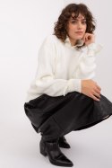 Sweter Damski Model BA-SW-0305.03P Ecru - Badu Badu Sweter Damski Model BA-SW-0305.03P Ecru - Badu Badu