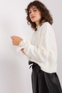 Sweter Damski Model BA-SW-0305.03P Ecru - Badu Badu Sweter Damski Model BA-SW-0305.03P Ecru - Badu Badu
