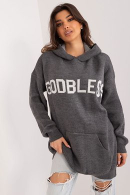 Sweter Damski Model BA-SW-0563.02 Dark Grey - Badu Badu