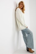 Sweter Damski Model BA-SW-10175.06X Ecru - Badu Badu Sweter Damski Model BA-SW-10175.06X Ecru - Badu Badu