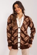 Sweter Damski Model BA-SW-12035.09 Brown - Badu Badu Sweter Damski Model BA-SW-12035.09 Brown - Badu Badu