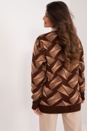 Sweter Damski Model BA-SW-12035.09 Brown - Badu Badu Sweter Damski Model BA-SW-12035.09 Brown - Badu Badu