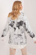 Sweter Damski Model BA-SW-14106.94 Ecru - Badu Badu Sweter Damski Model BA-SW-14106.94 Ecru - Badu Badu