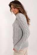 Sweter Damski Model BA-SW-1560.19 Grey - Badu Badu Sweter Damski Model BA-SW-1560.19 Grey - Badu Badu