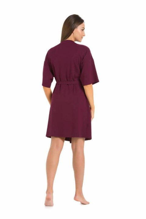 Szlafrok Damski Model Maddalena 2902 Oberżyna - Teyli Teyli Szlafrok Damski Model Maddalena 2902 Oberżyna - Teyli Teyli