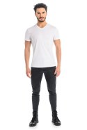 T-shirt Męski Model Dany V 1503 White - Teyli Teyli T-shirt Męski Model Dany V 1503 White - Teyli Teyli