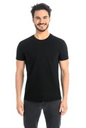 T-shirt Męski Model Luca 1502 Black - Teyli Teyli T-shirt Męski Model Luca 1502 Black - Teyli Teyli
