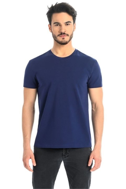 T-shirt Męski Model Luca 1502 Blue - Teyli Teyli T-shirt Męski Model Luca 1502 Blue - Teyli Teyli