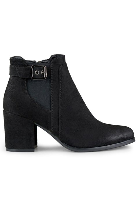 Botki Model 260034B-SU Black - PRIMO PRIMO Botki Model 260034B-SU Black - PRIMO PRIMO