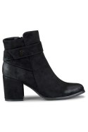 Botki Model Blaise 260041B-SU Black Zamsz - PRIMO PRIMO Botki Model Blaise 260041B-SU Black Zamsz - PRIMO PRIMO