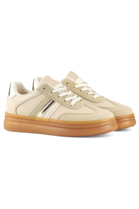 Buty Sportowe Model A185BE Beige - PRIMO PRIMO Buty Sportowe Model A185BE Beige - PRIMO PRIMO