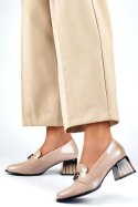 Czółenka Model GD-FL479-D.BE Beige - PRIMO PRIMO Czółenka Model GD-FL479-D.BE Beige - PRIMO PRIMO