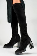 Kozaki Muszkieterki Model GD-FL3032 Black Zamsz - PRIMO PRIMO Kozaki Muszkieterki Model GD-FL3032 Black Zamsz - PRIMO PRIMO