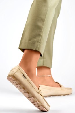Mokasyny Model RQ032BE Beige - PRIMO PRIMO