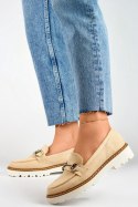 Półbuty Model GQ97BE Beige - PRIMO PRIMO Półbuty Model GQ97BE Beige - PRIMO PRIMO