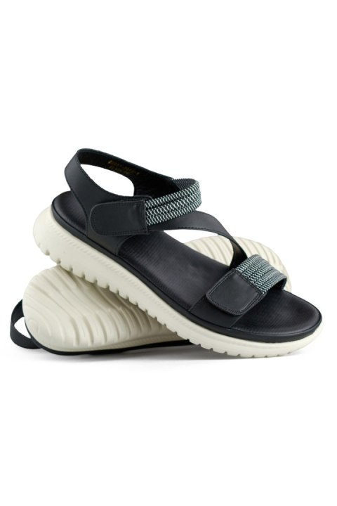 Sandały Model BM051-3019-1B Black - PRIMO PRIMO Sandały Model BM051-3019-1B Black - PRIMO PRIMO