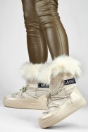 Śniegowce Model 5705-4BE Beige - PRIMO PRIMO Śniegowce Model 5705-4BE Beige - PRIMO PRIMO
