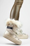 Śniegowce Model 5705-4BE Beige - PRIMO PRIMO Śniegowce Model 5705-4BE Beige - PRIMO PRIMO