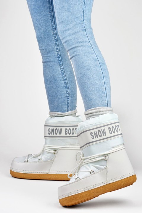 Śniegowce Model 6855-2W White - PRIMO PRIMO Śniegowce Model 6855-2W White - PRIMO PRIMO