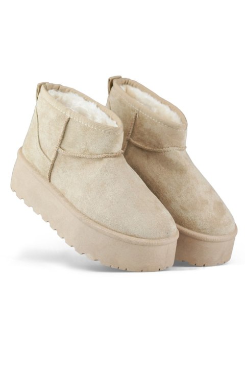 Śniegowce Model TL242-KH Beige - PRIMO PRIMO Śniegowce Model TL242-KH Beige - PRIMO PRIMO