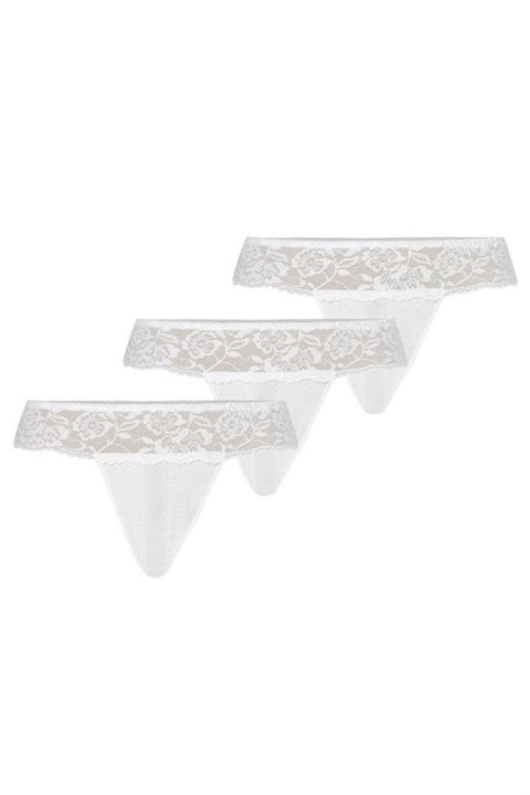 Stringi Komplet stringi Model Comfo 318-3 White - Teyli Teyli Stringi Komplet stringi Model Comfo 318-3 White - Teyli Teyli