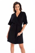 Szlafrok Damski Model Maddalena 2902 Black - Teyli Teyli Szlafrok Damski Model Maddalena 2902 Black - Teyli Teyli