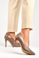 Szpilki Model GD-FL59TA Brown/Beige - PRIMO PRIMO