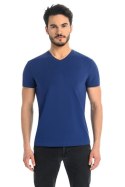 T-shirt Męski Model Dany V 1503 Jeans - Teyli Teyli T-shirt Męski Model Dany V 1503 Jeans - Teyli Teyli