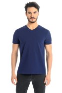 T-shirt Męski Model Dany V 1503 Navy - Teyli Teyli