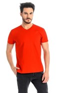 T-shirt Męski Model Dany V 1503 Red - Teyli Teyli T-shirt Męski Model Dany V 1503 Red - Teyli Teyli