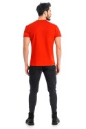 T-shirt Męski Model Dany V 1503 Red - Teyli Teyli T-shirt Męski Model Dany V 1503 Red - Teyli Teyli
