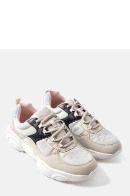 Beżowe buty sportowe damskie Lee Cooper LCWL-20-39-031 - Solea Solea