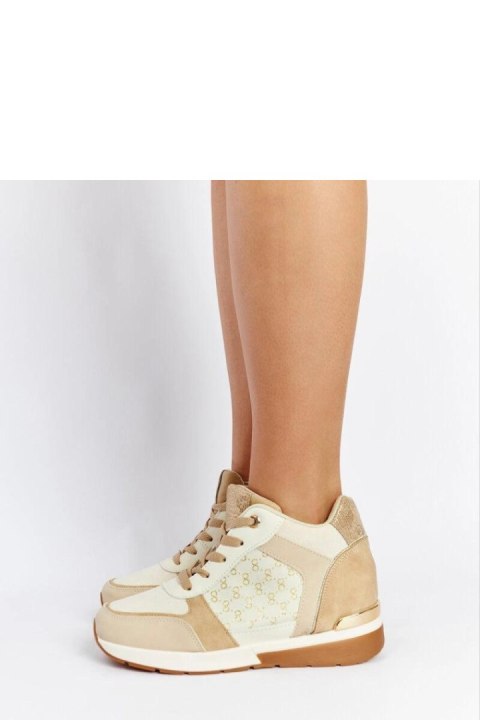 Beżowe sneakersy na koturnie Chestnut - Solea Solea Beżowe sneakersy na koturnie Chestnut - Solea Solea