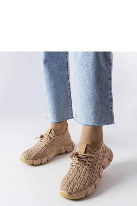 Beżowe sportowe sneakersy Élodie - Solea Solea Beżowe sportowe sneakersy Élodie - Solea Solea