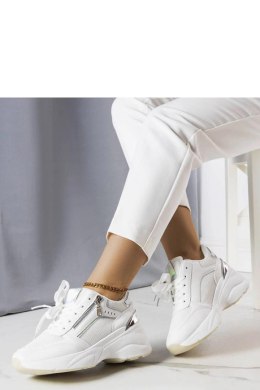 Białe sneakersy na koturnie Stacey - Solea Solea